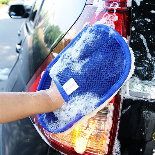 Car Wash Cleaning Sponge Brush Glass Cleaner Blue
